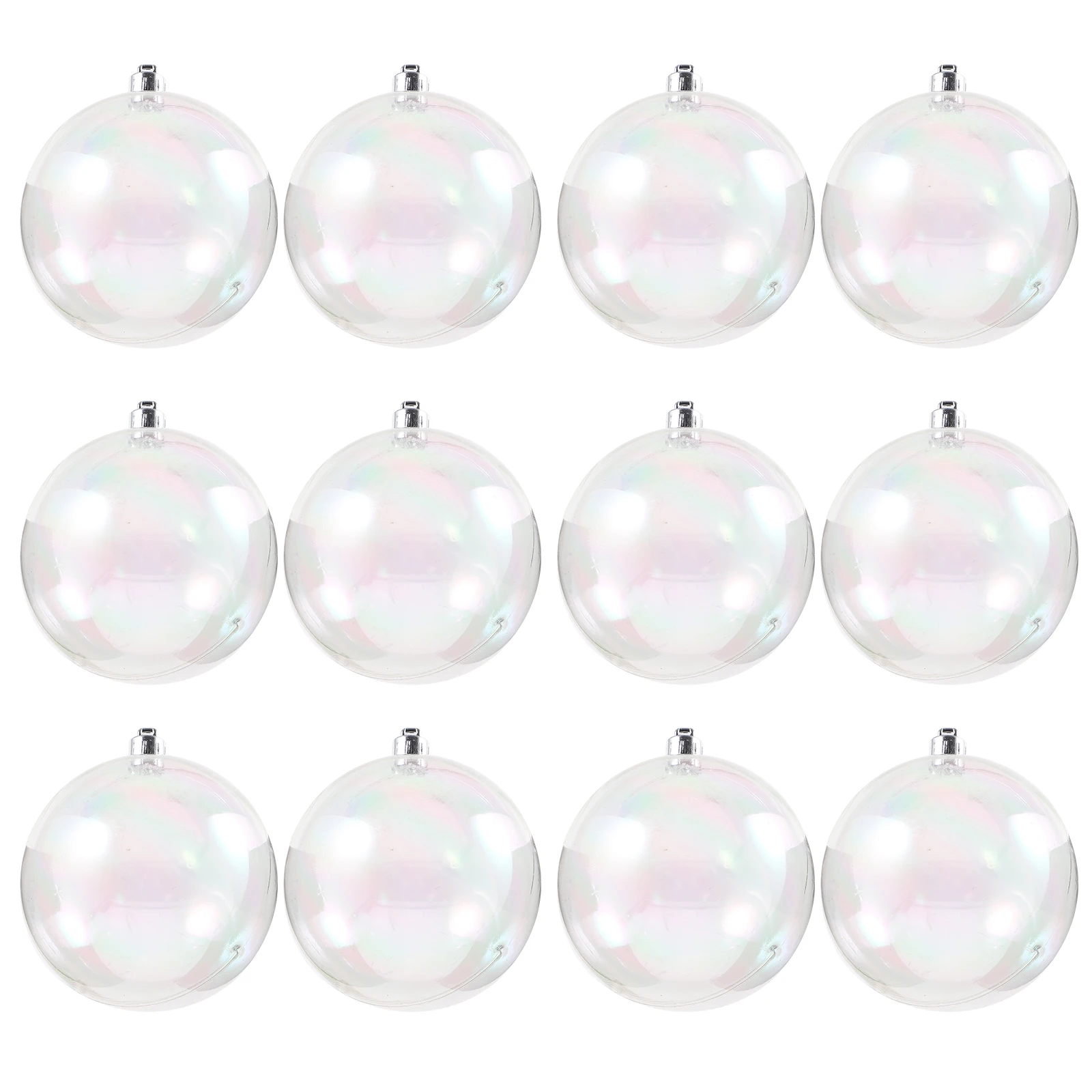 

12 Pcs Ball Decoration Pearls Balls Christmas Ornaments The Bubble Holiday Plastic Decorations