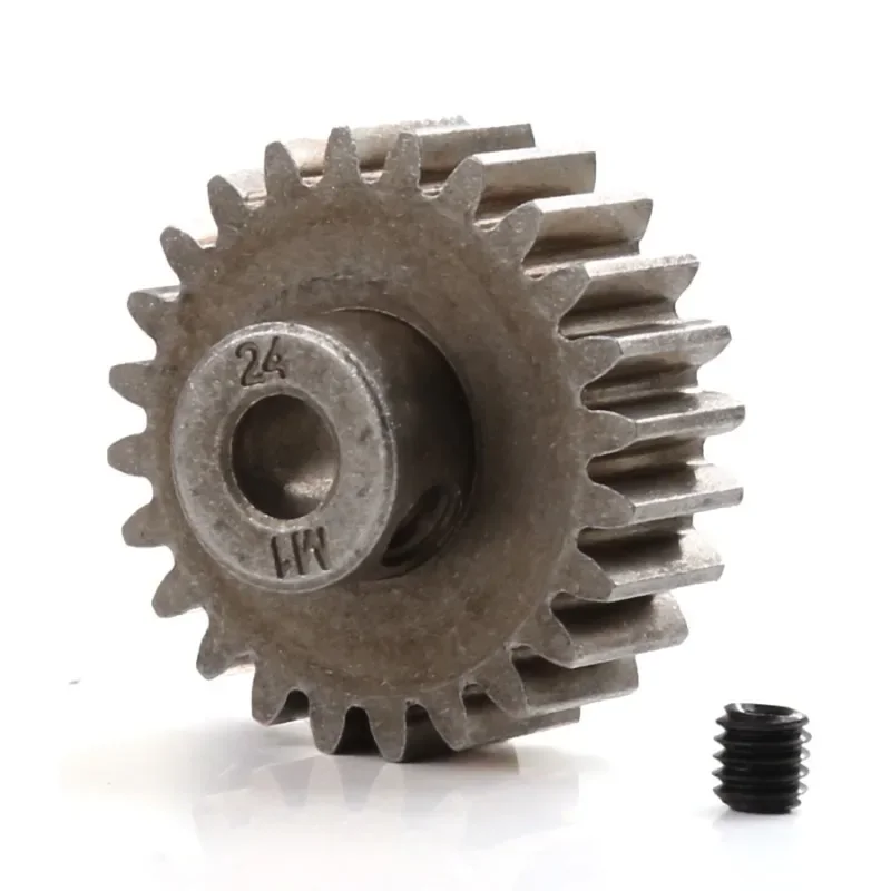 

1Pc Metal 24T 1.0M 5mm Shaft Motor Gear Replacement Upgrade Parts For TRXS Maxx 1/10 RC Crawler Car #6496X Accessories
