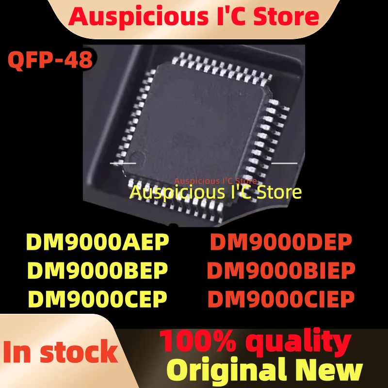 

(5pcs)100%New DM9000CEP DM9000DEP DM9000AEP DM9000BEP DM9000BIEP DM9000CIEP QFP-48