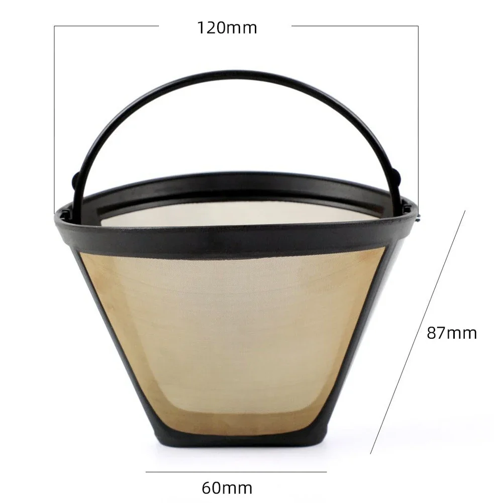 Reusable Coffee Filter Cone Coffee Maker Filters for Coffee Bar Brewer Replacement Permanent Basket Filter Coffee Accessories