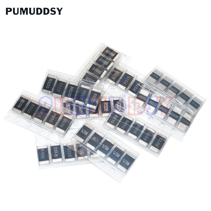 

50 шт. сопротивления сплава 2512 SMD комплект образцов резистора 10 видов * 5 шт. = 50 шт. R001 R002 R005 R008 R010 R015 R020 R025 R050 R100