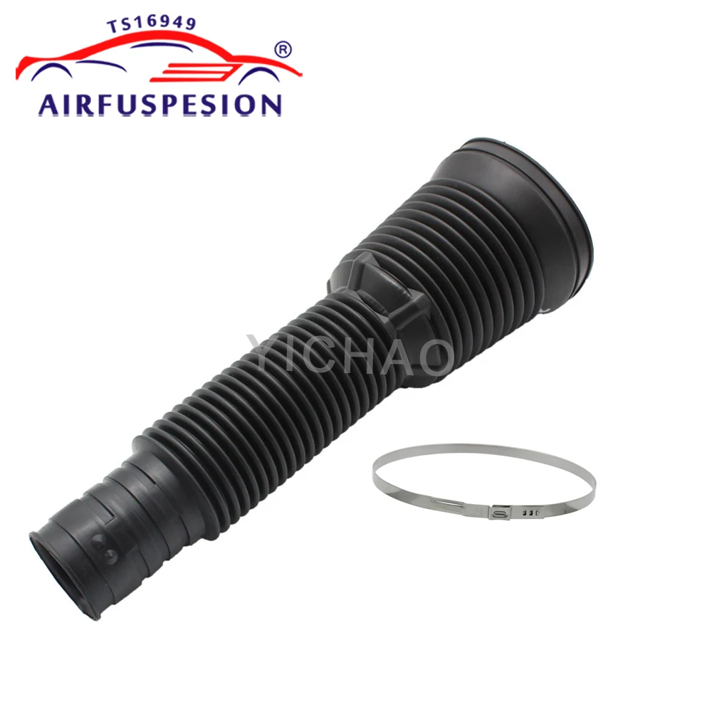 

1PC Rear Rubber Dust Cover Boot + Ring for Mercedes W220 Air Suspension Shock Repair Kits 2203205013 2203202338 1999-2006