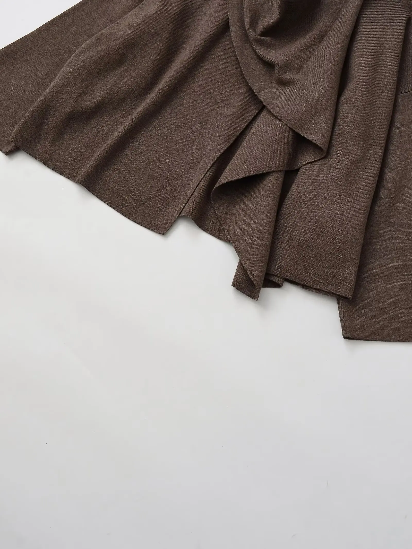 Jenny&Dave Giacca da donna Abbigliamento donna Nordic Minimalista Caffè Mantello Giacca lavorata a maglia Donna Top Cappotto maglione dal design asimmetrico