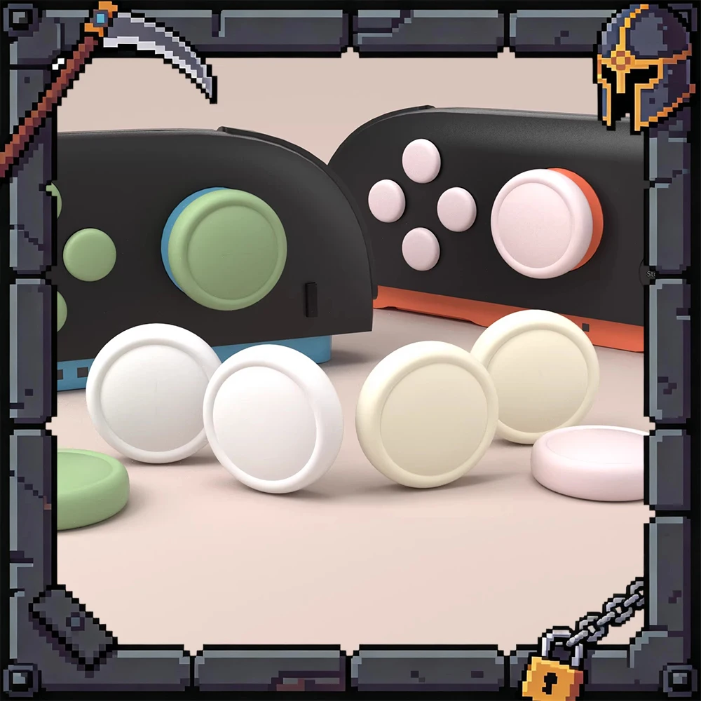 

Накладки на стики PlayVital из силикона: влагостойкие, не скользят, многообразие стилей, портативные, приятные для кожи, отличный подарок