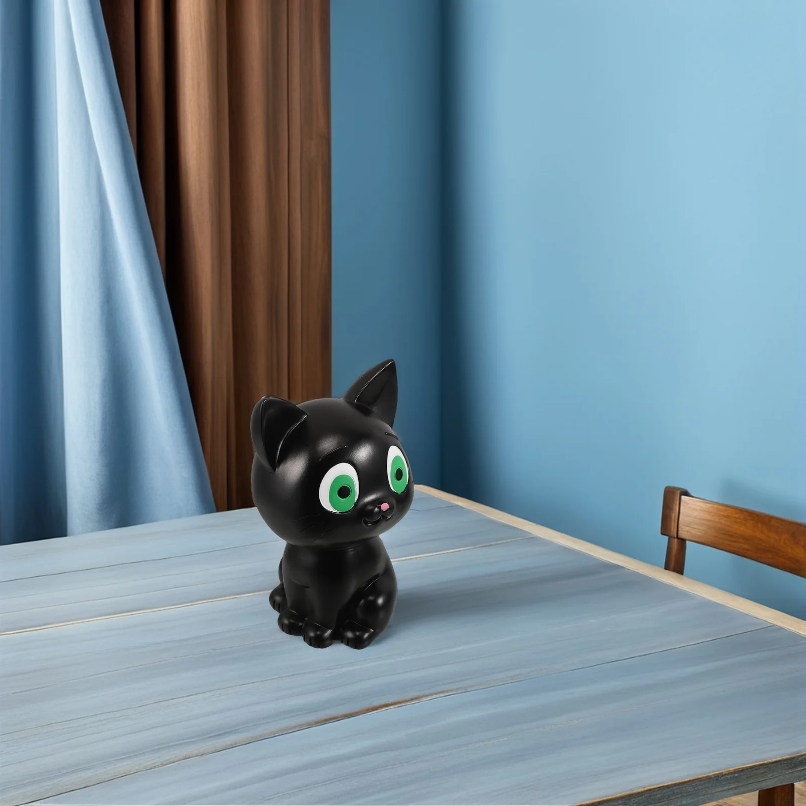 Salvadanaio per gattino Salvadanaio per gatti infrangibile Bianco Compleanno per bambini Natale Decorazione per la casa Statua di animale creativa Risparmio di denaro