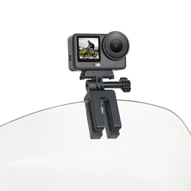 R53C Motorrad-Windschutzscheibenhalterung für Action-Kamera, 360 verstellbarer Aluminium-Clip – Detail 8