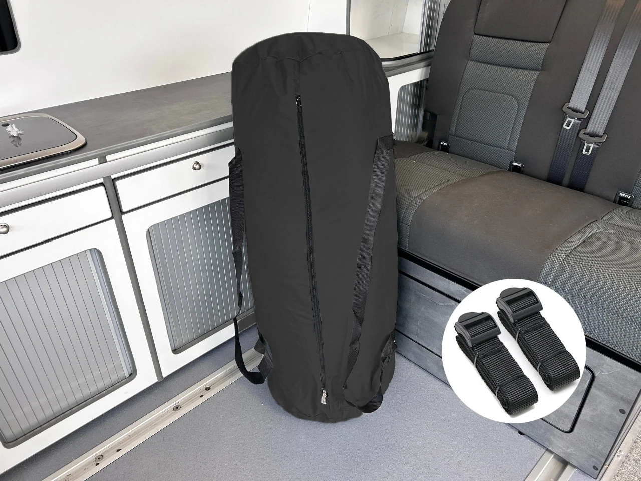 1 قطعة RV فراش توبر حقيبة التخزين سقف السرير فراش حقيبة محمولة مع 2 ضمادة الأشرطة مقاوم للماء Campervan RV اكسسوارات #2