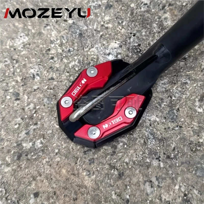 

For Honda NX190 CB190X 2024 2025 2026 CB 190X NX 190 Motorcycle Accessories Kickstand Side Stand Enlarger Extension Plate Pad