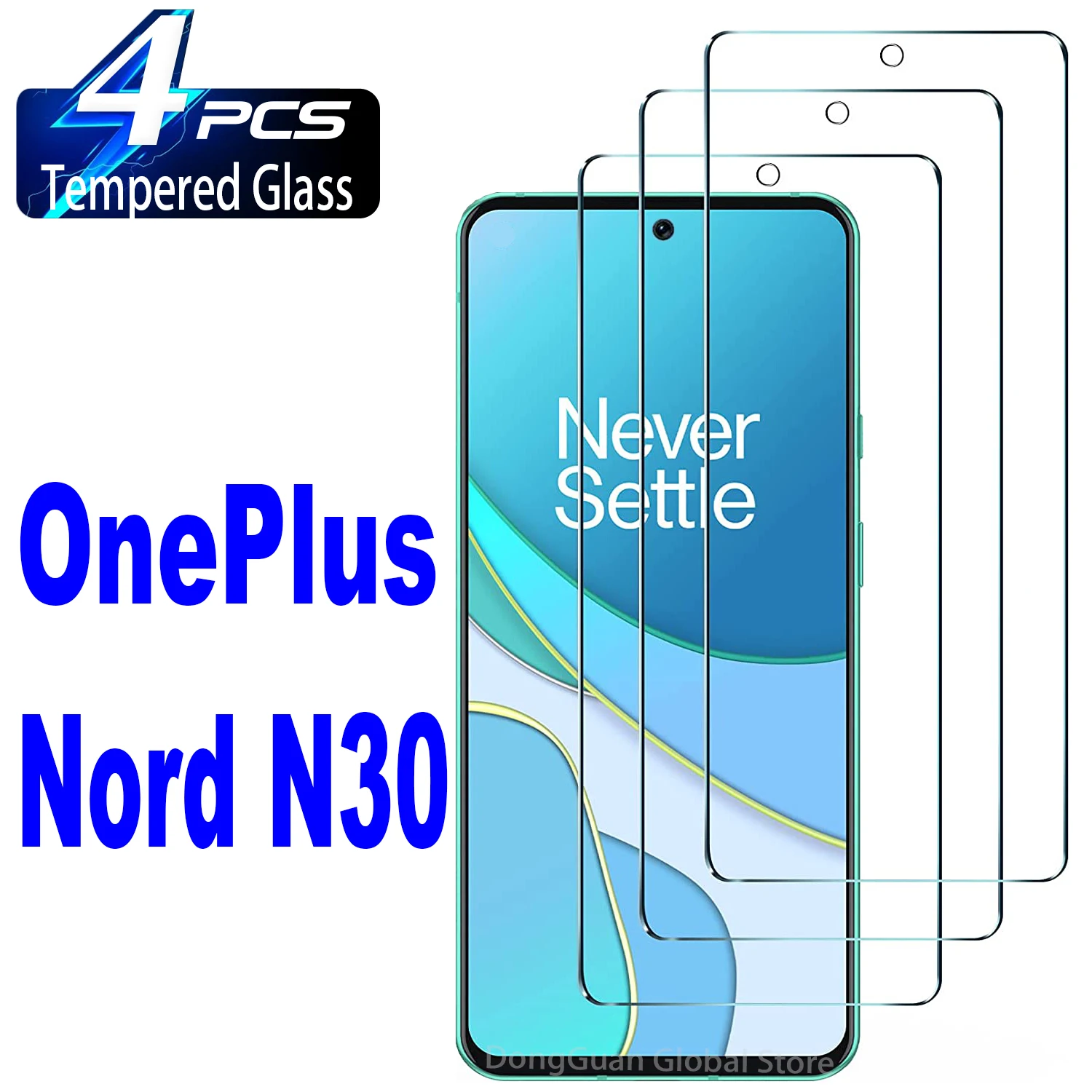 

2/4Pcs Tempered Glass For OnePlus Nord N30 Screen Protector Glass Film