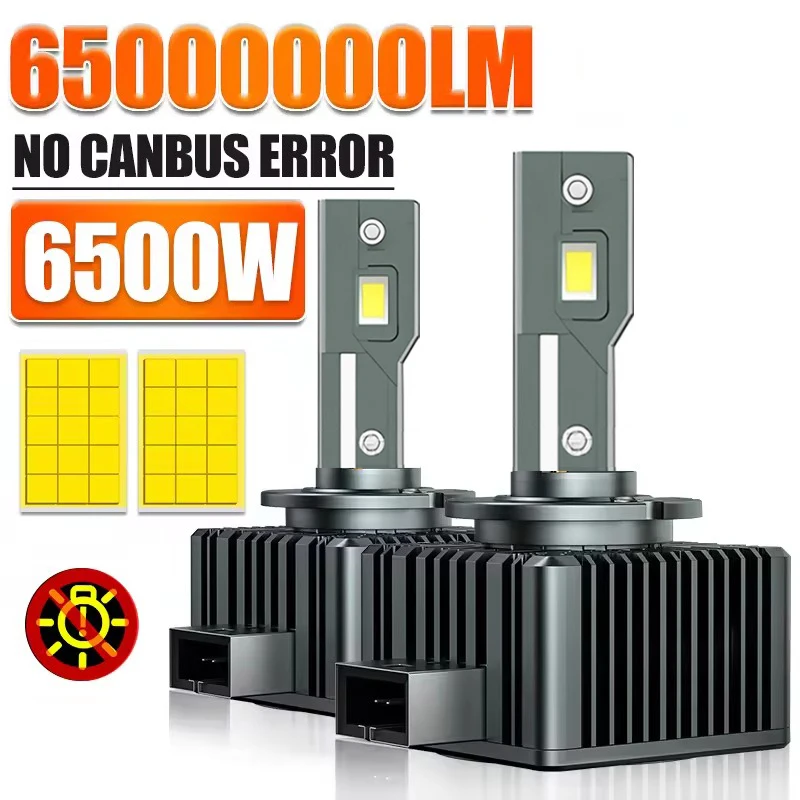 

D1S D3S LED Headlights HID D2S D4S D8 Turbo LED 6500W Two-sided CSP Chip 6500K Plug&Play Car Lamp Xenon HID Plug & Play
