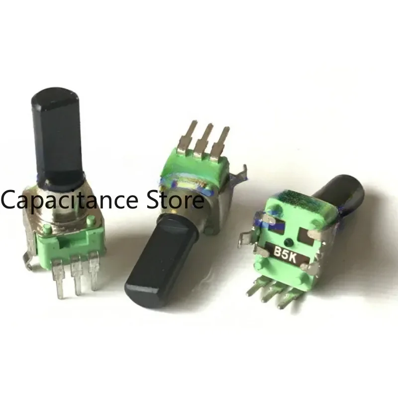 

5PCS 09 type mixing table rotary potentiometer single link B5K with midpoint amplifier sound volume