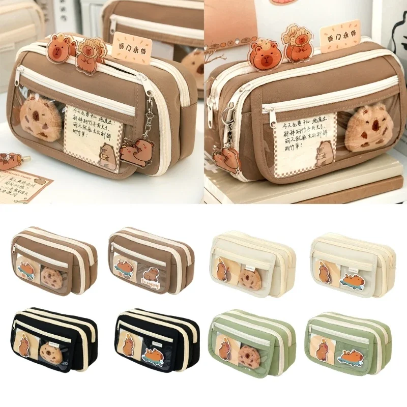 Pencil Bag Stationery Bag Pencil Case Large Capacity Pen Desk Organizers Marker Pen Case School Office Supplies