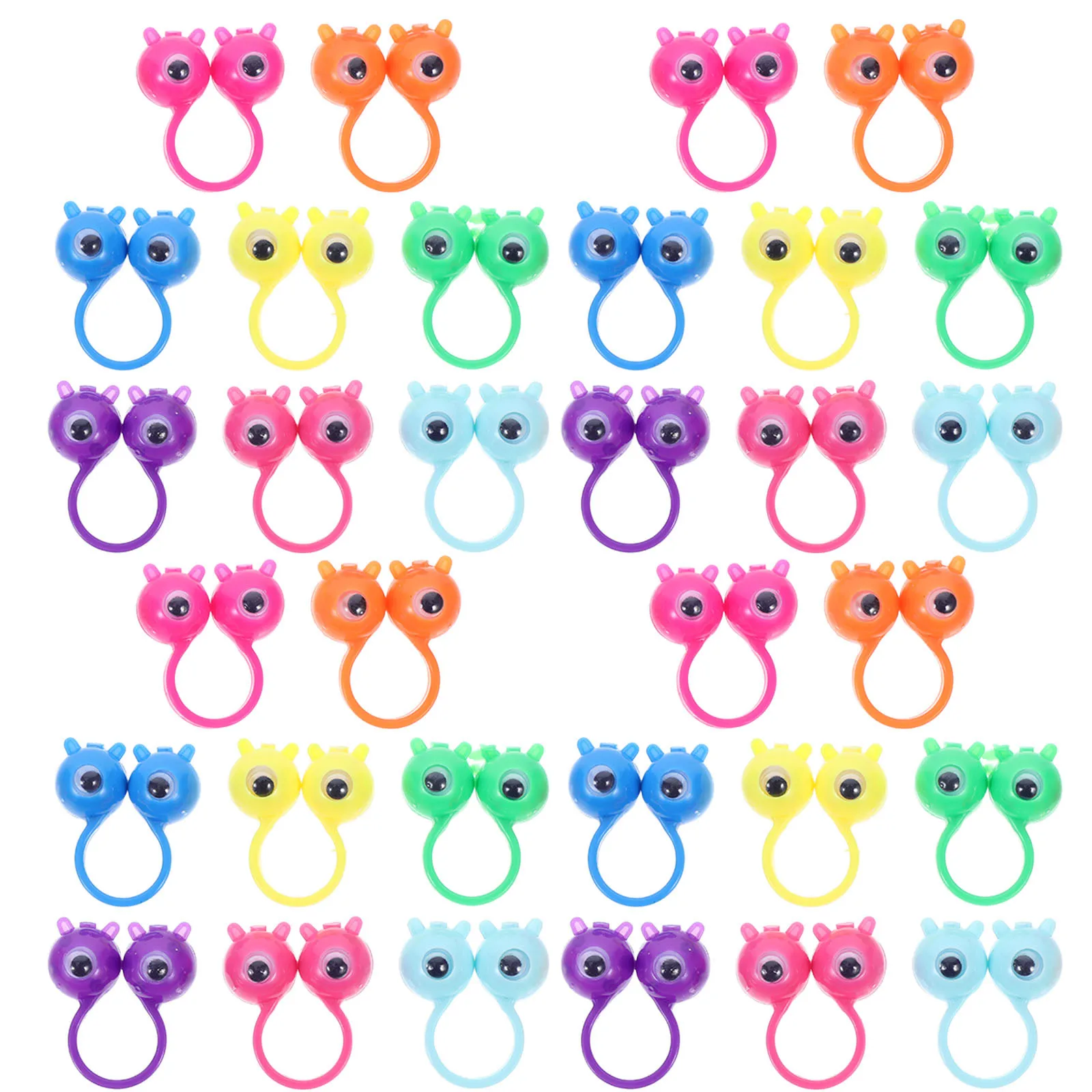 ห่วงตา 50 ชิ้น ห่วงนิ้วมือหุ่นยนต์ตาขยิบ ตาขยิบได้ ของเล่นงานปาร์ตี้ ของขวัญวันเกิดเด็ก รางวัลในห้องเรียน