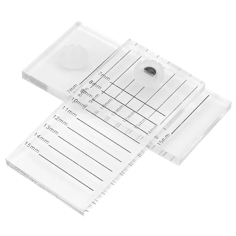 Yelix Acrylic lash holder eyelash extension supplies False Eyelashes Stand with Tick Mark Pallet lashes accessories lash Tools