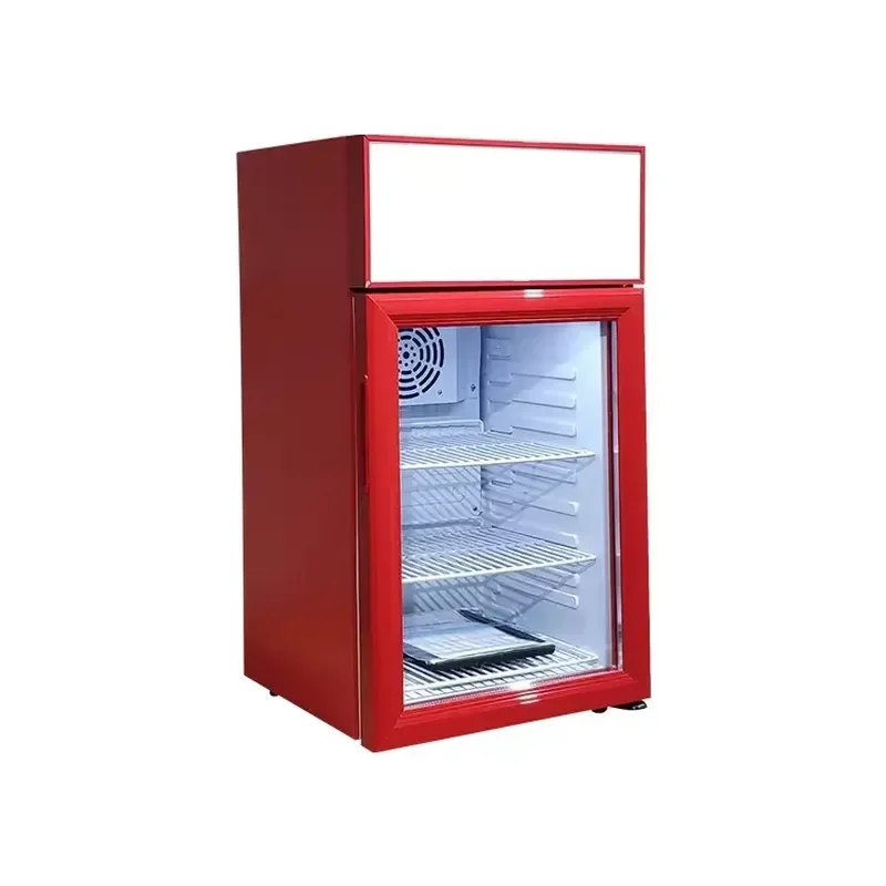 Vanace 80 Litre Heating Cooling Dual Temperature Zones Beverage Cooler Commercial Mini Fridge for Supermarket
