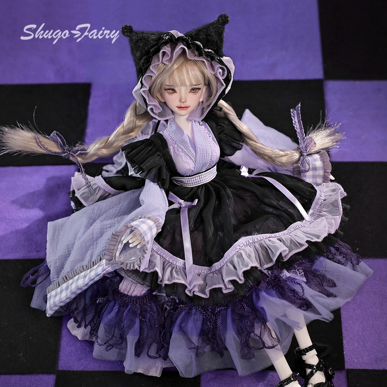 ShugaFairy Bast Original Bjd Doll 1/4 Head Bariy Naughty Little Devil Style Anime Girl Joint Toys Fullset