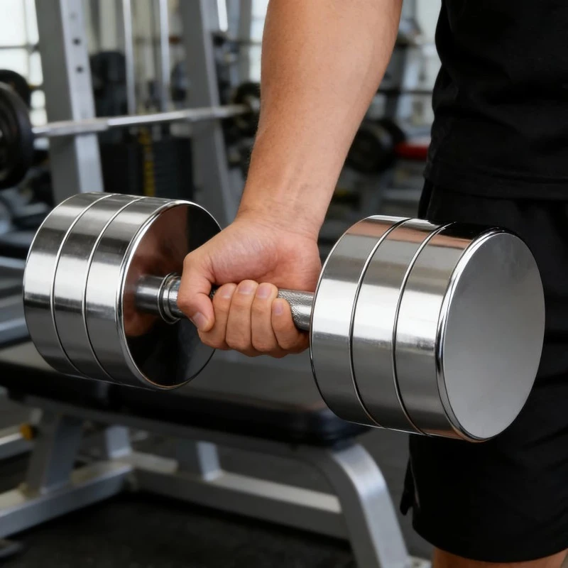 Adjustable Electroplated Dumbbell Set Dumbbells Luxury Dumbbells 200kg Comfortable Handle Integrated Fixed  Equipment