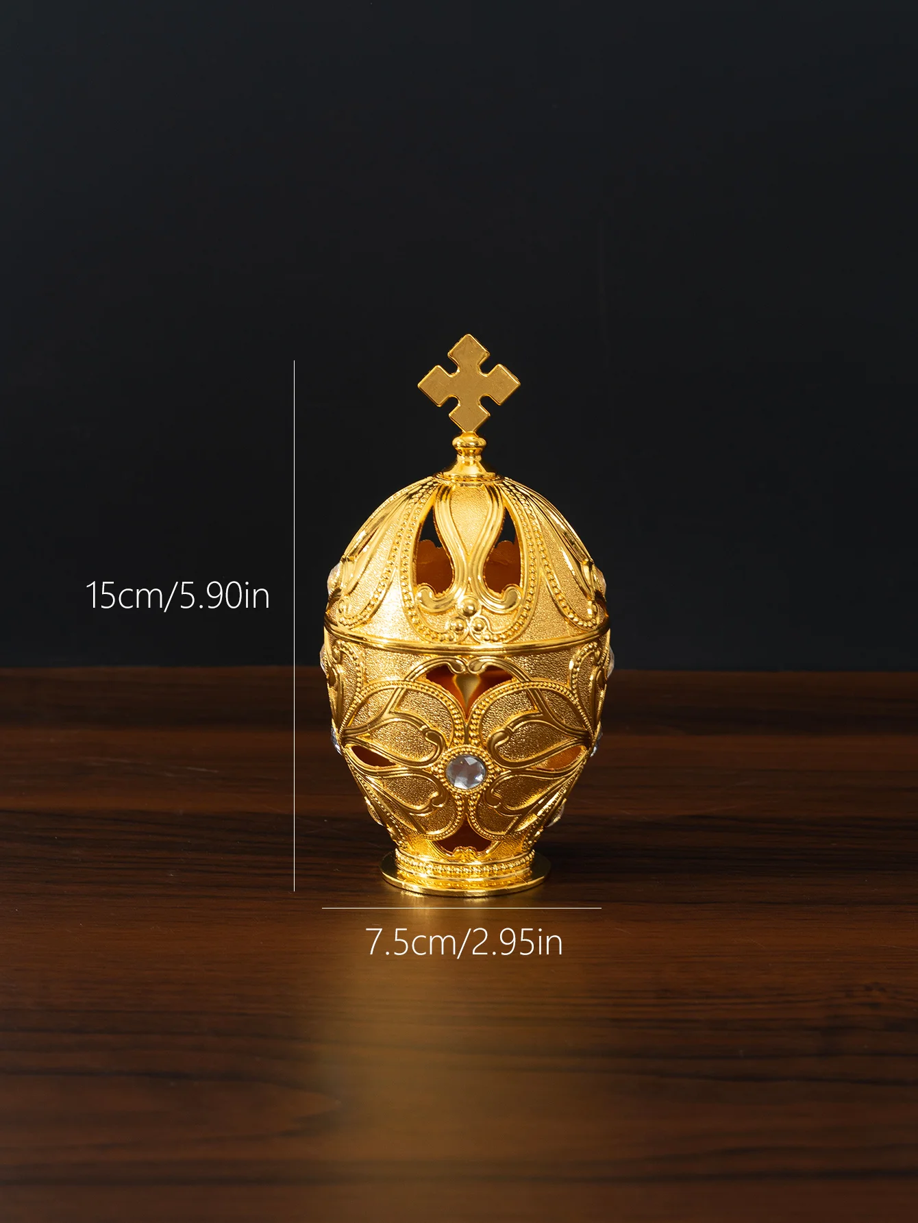 European style hollow incense burner home indoor aromatherapy burner creative soothing retro office ornaments agarwood metal per