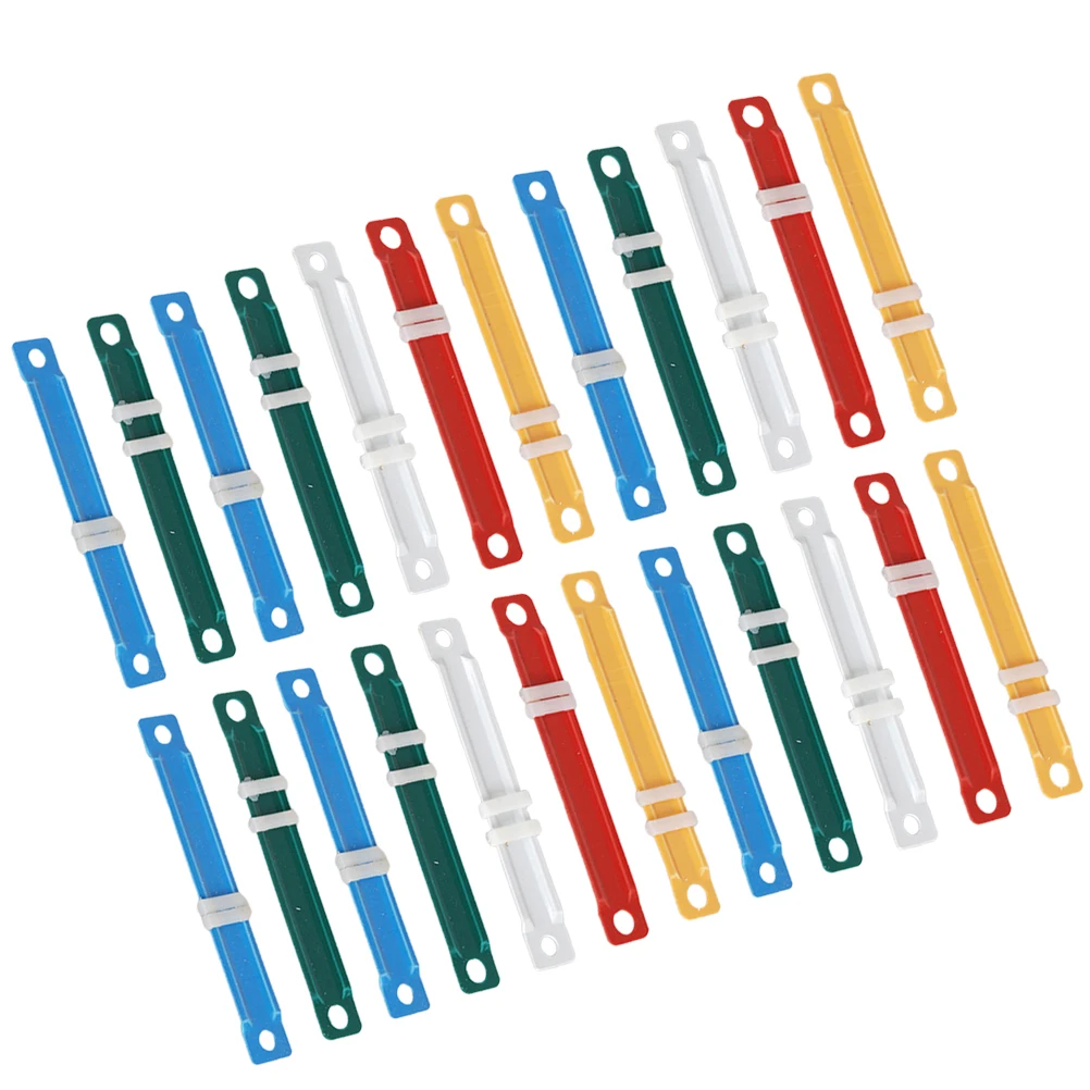 100 Pcs File Binder Strip Folders Storage Supplies Loose-leaf Clips Stationery Paper Fasteners