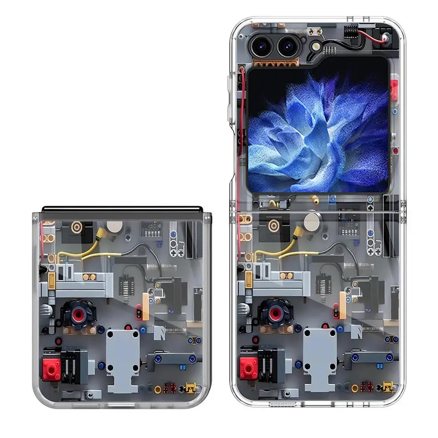 Circuit Structure Diagram Hard Phone Cover Case for Samsung Galaxy ZFold7 Z Fold 7 6 5 4 3 ZFold6 ZFold5 ZFold4 ZFold3