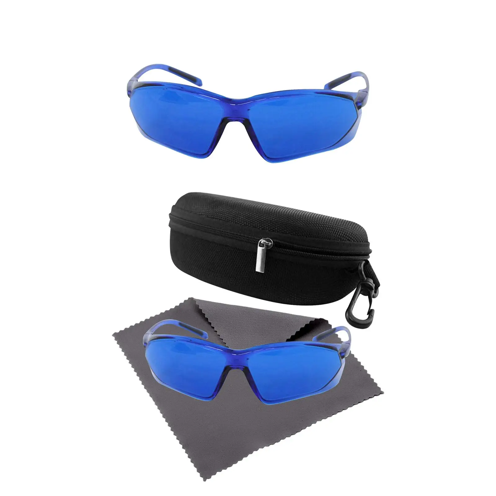 Durable Golf Ball Finding Glasses Goggles Blue Wide Field Golfer Gift