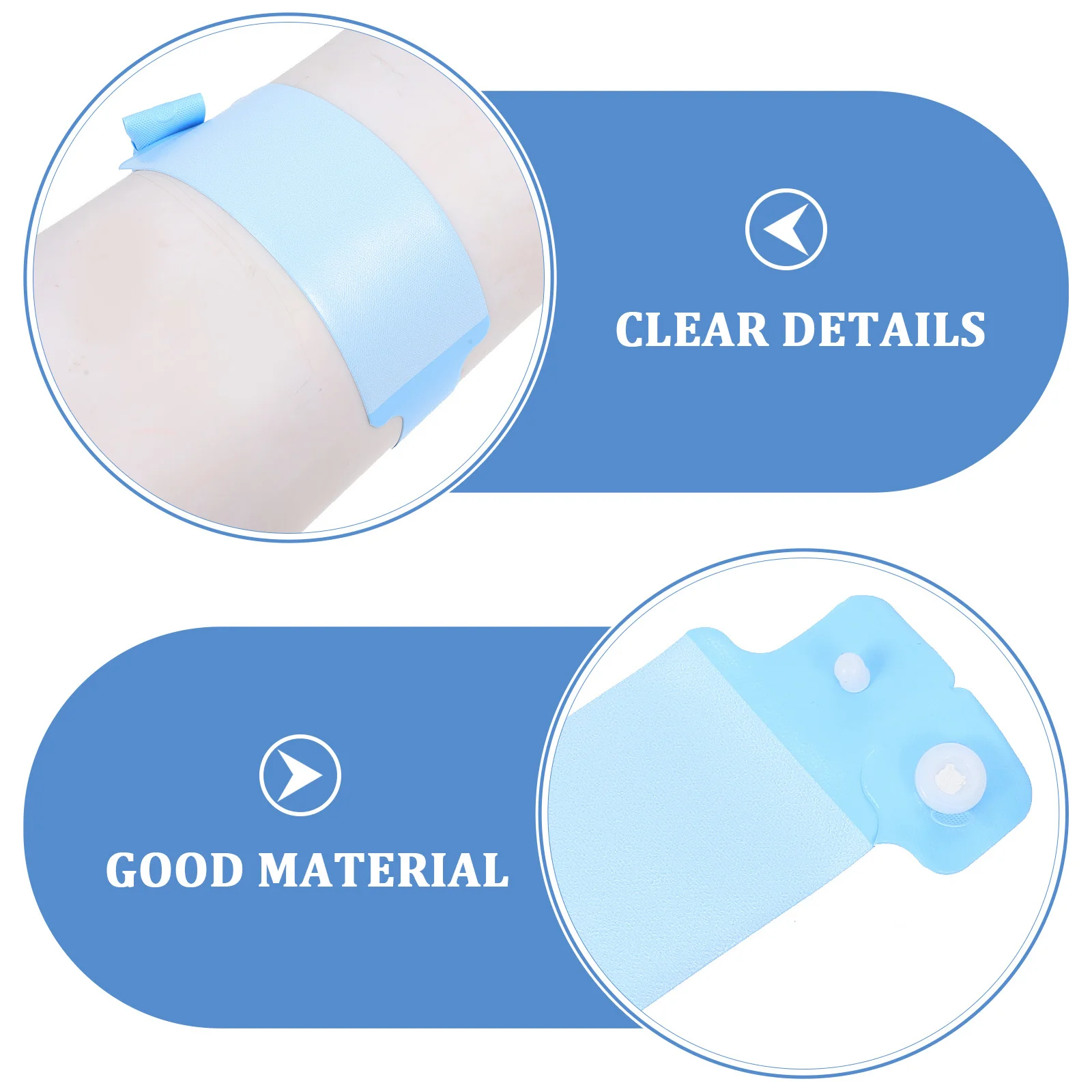 100Pcs Medical Wristbands Waterproof Blank Disposable PVC Id Bands for Hospital Patient Identification Tracking System