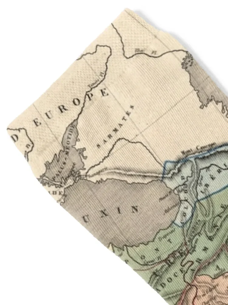 خمر ألكسندر خريطة الإمبراطورية العظمى (1838) الجوارب عدم الانزلاق هدية الكريسماس جوارب رياضية الجوارب للرجال والنساء