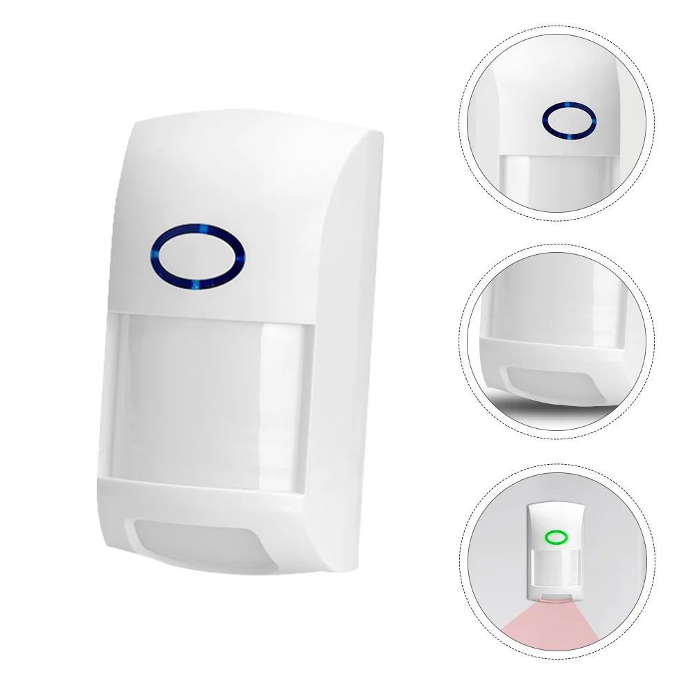 1 pz cicalino di allarme a infrarossi durevole sicurezza domestica intelligente compatto leggero sensibilità regolabile acustico