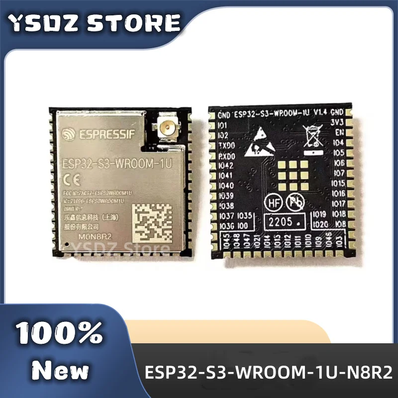 1~10PCS ESP32-S3-WROOM-1U 8MB ESP32-S3-WROOM-1U-N8R2 ESP32-S3 ESP32 S3 WROOM 1U 2.4 GHz Wi­Fi and BLE 5 module Wireless Module