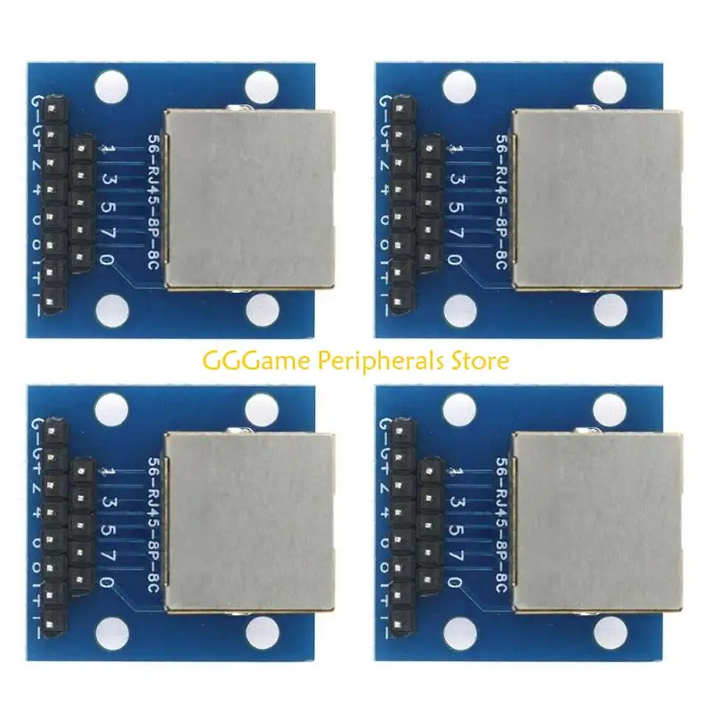 

U55B RJ45 to DIP2.54 Converter PCBs Equipped with LED Lights for Networking Device