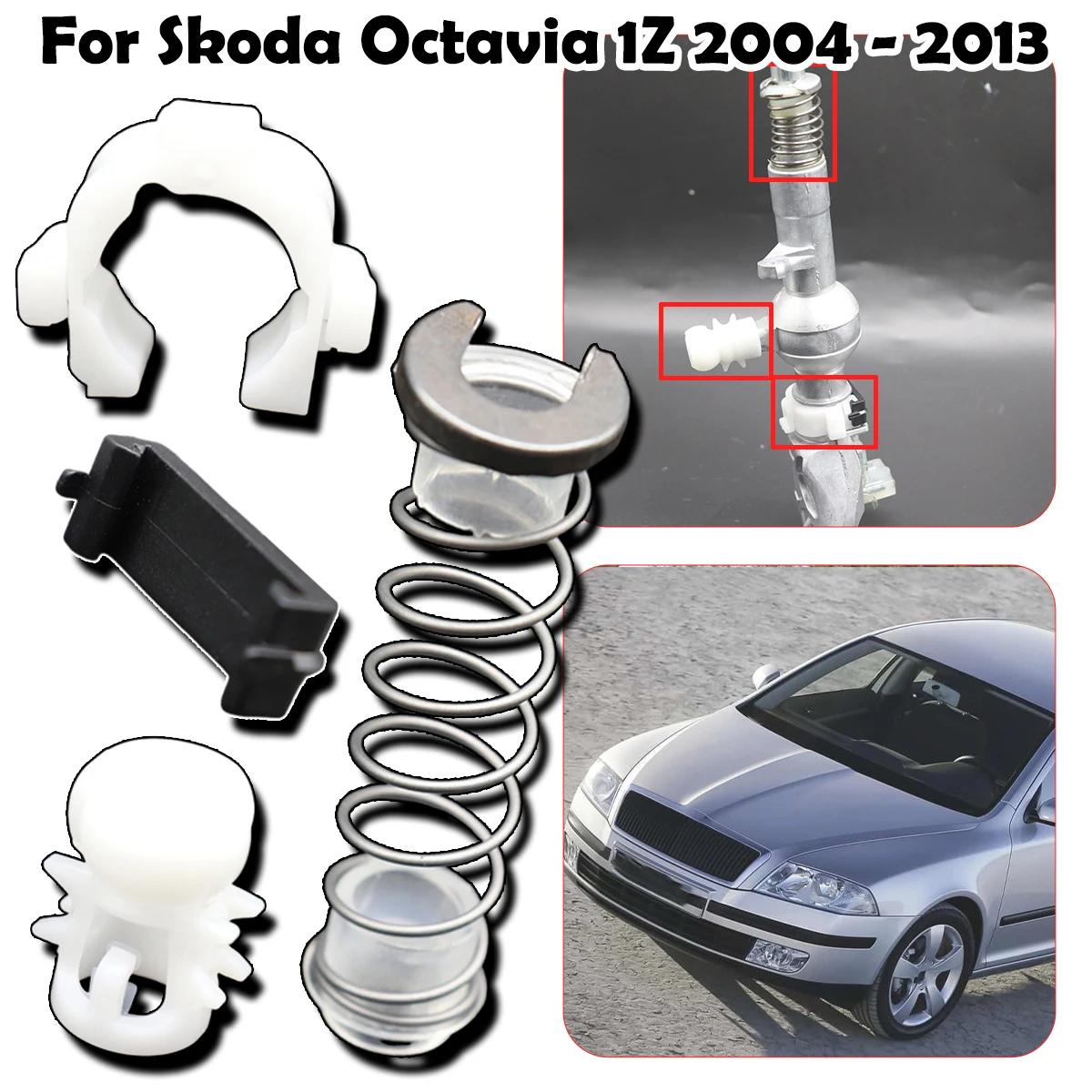 

For Skoda Octavia 1Z 2004 - 2013 Gear Shifter Selector Lever Shaft Gear Stick Spring Bushing Shift Issue Fix Linkage End Rebuild