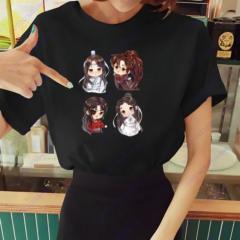 Mo Dao Zu Shi The Untamed Lan WangJi Wei Wu Xian T Shirts Summer Tops Summer Tees Women Short Sleeve Casual Personaity T Shirts