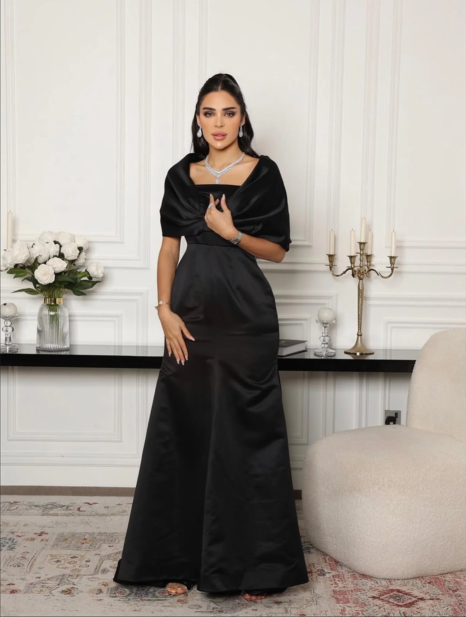 فساتين حورية البحر من Loretta فستان سهرة نسائي أسود من Vestidos De Festa فساتين زفاف للحفلات مخصصة للحفلات الراقصة #4