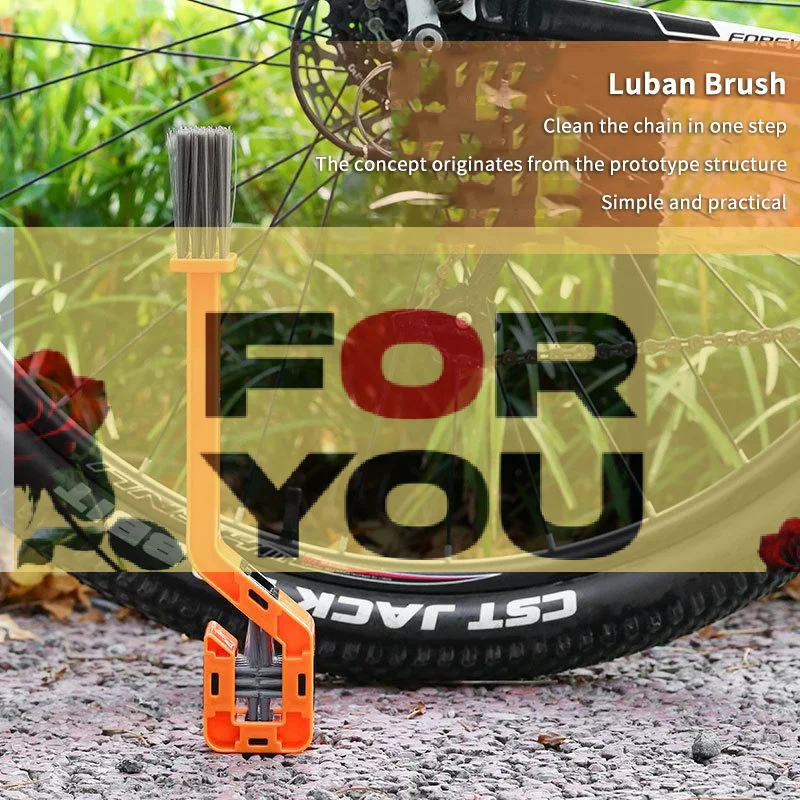 

Motorcycle Chain Brush Cleaner Plastic Bicycle Motor Brush Clean Chain Cleaner Outdoor Scrubber Road Care Tools Motorcycle Parts