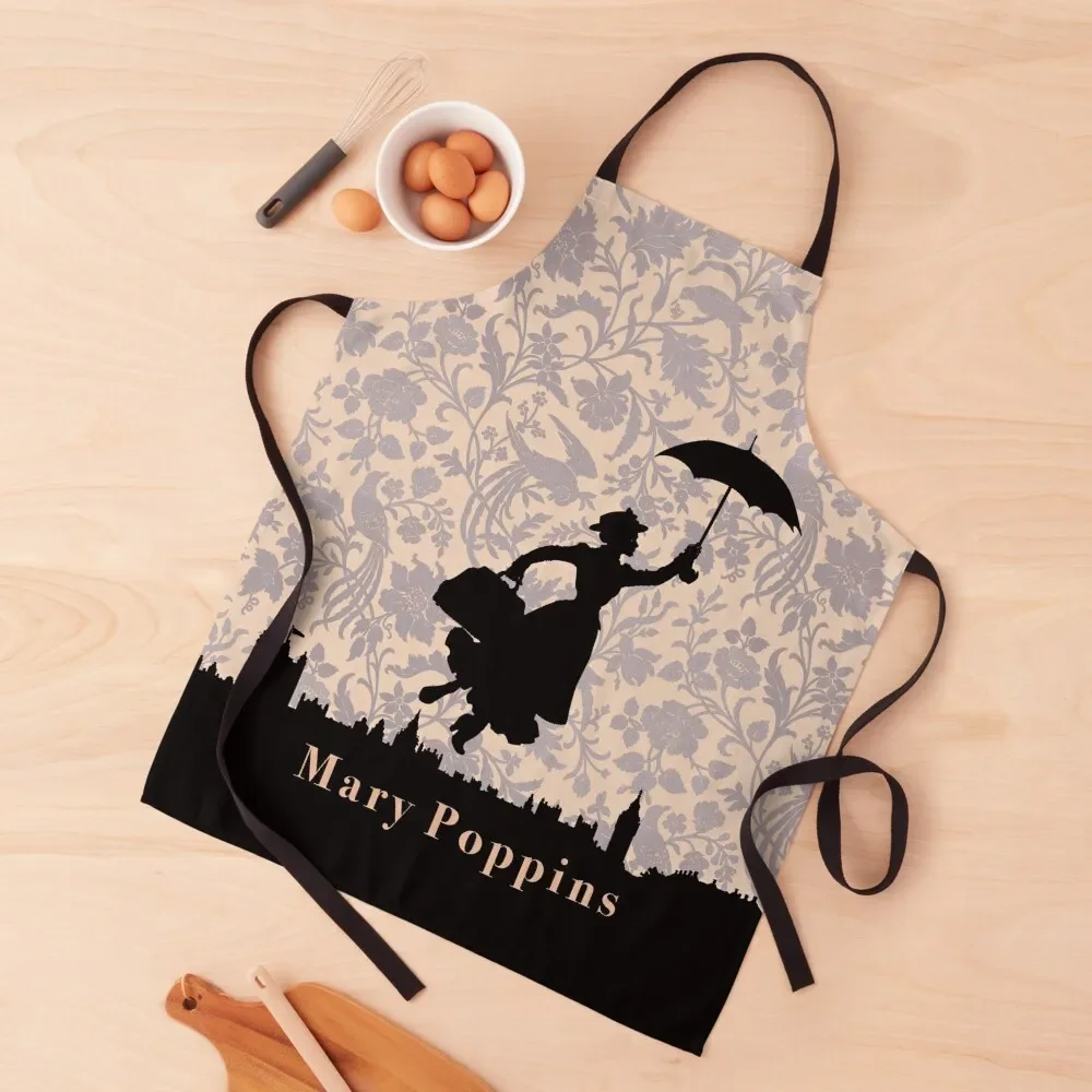 

Mary Poppins Apron Custom painting Art Apron