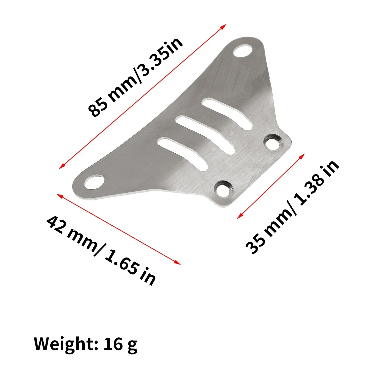 TAMIYA TT02 Armatura del telaio in acciaio inossidabile Protezione anteriore posteriore Piastra antiscivolo per 1/10 RC Auto Tmiya TT-02