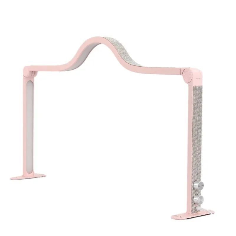 

422W Nail Desk Lamp Eye Friendly Stepless Dimming 3000K To 6000K Foldable Arch Desktop Nail Art Light Rhinestone Decor for Manic