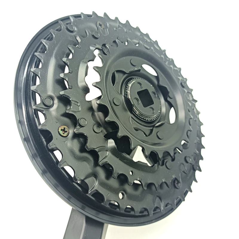 Shimano Tourney FC-TY501 MTB Bike Cranset 42-34-24T/28-38-48T Square Hole Crankset 6/7/8 Speed 170MM Crank TY501