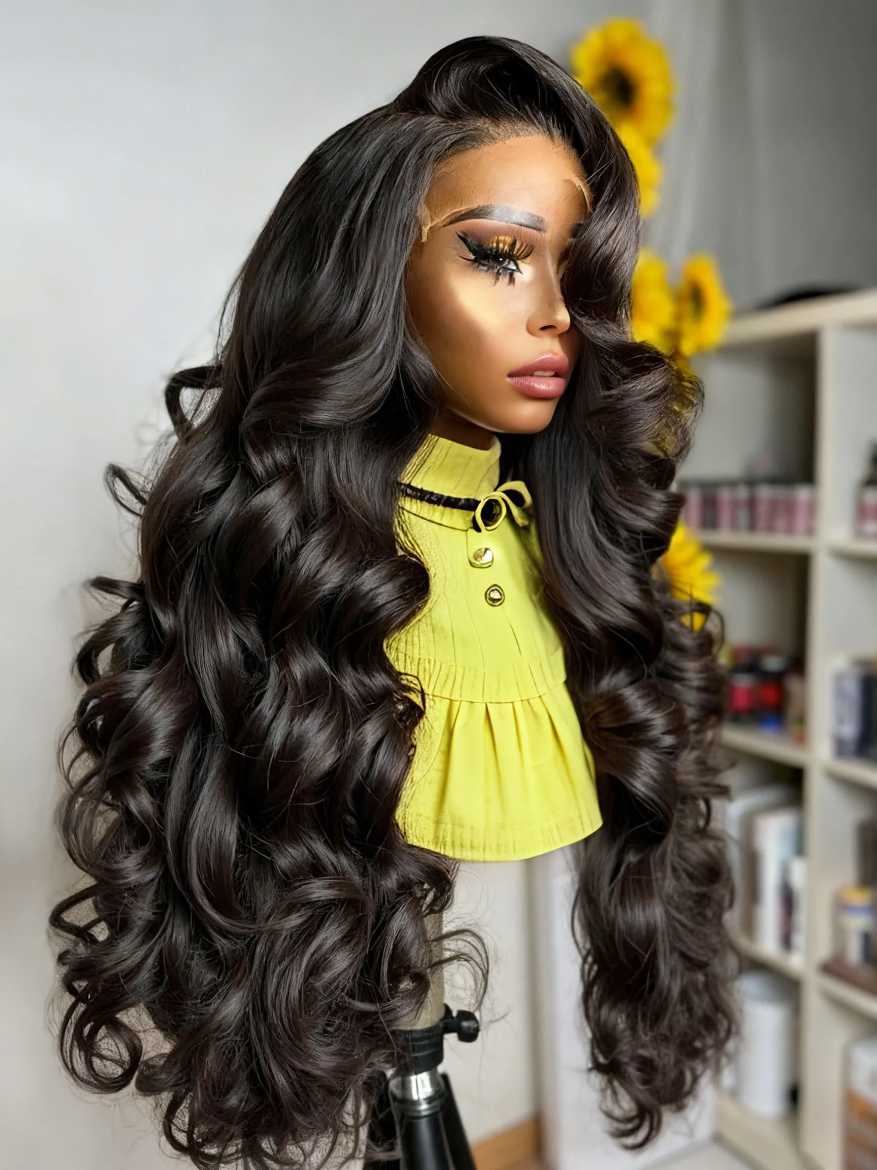 

Mossily HD Transparent 13x6 Body Wave Lace Front Wig Preplucked Natural Water Wave Lace Frontal Wigs Human Hair For Black Women
