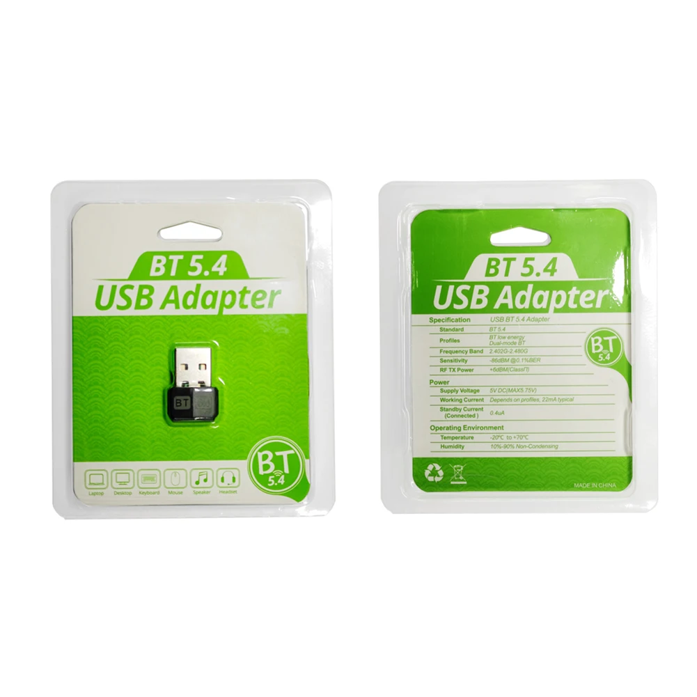 USB Bluetooth-совместимый адаптер 5.3, беспроводной адаптер для наушников, приемник, USB-передатчик для ПК, динамик, беспроводная мышь, клавиатура