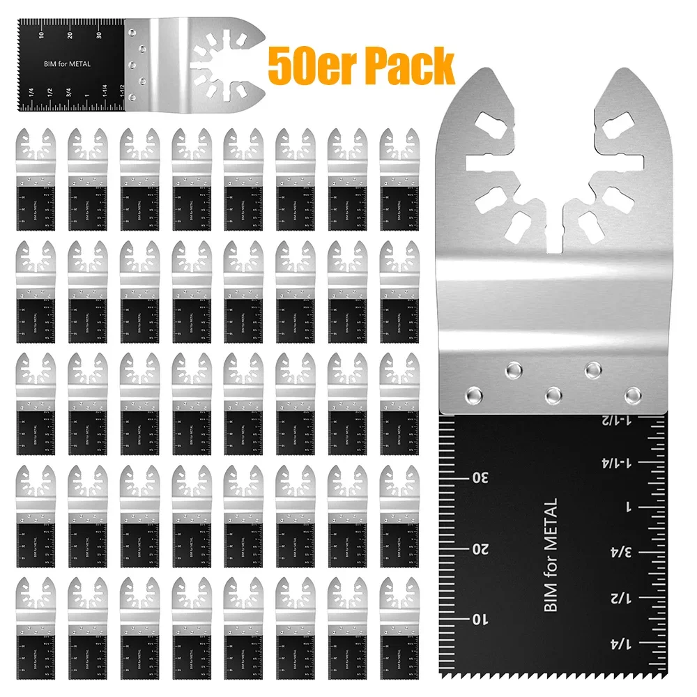 Oscillating Saw Blades Set Multi Tool Blades Sharp Wear Resistant Universal Carbide Wood Cutting Bi-metal Precision Saw Blade