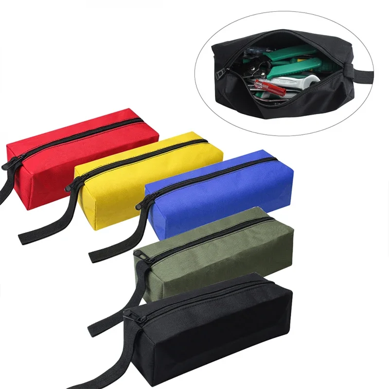 

5PCS Mini Zipper Utility Tool Bag, Pencil Multi-Purpose Storage, Can Put Small Tools Screwdriver Wrench Tweezers Drill Bit