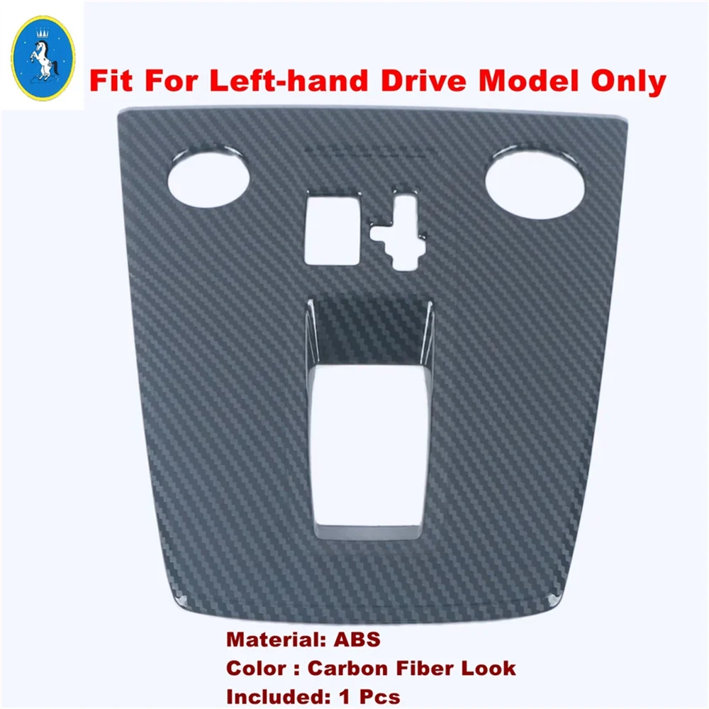 

For Audi A3 8Y Sedan Sportback 2021 - 2024 Carbon Fiber Central Control Gear Shift Panel Frame Cover Trim Accessories Interior