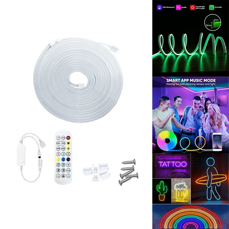 RGB Bluetooth LED Strip Lights For Smart TV Backlight Night Light Living Gaming Wall Room Christmas Decor Lamp