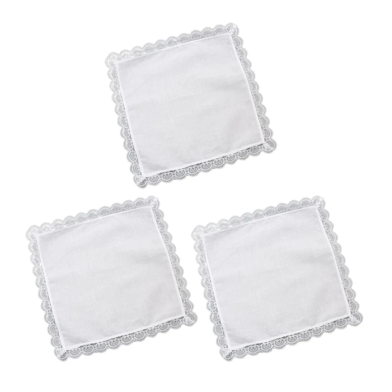 Lace Sweat Absorbent Pocket Handkerchief for Sports and Outdoor Activity Soft and Absorbent Pocket Towel