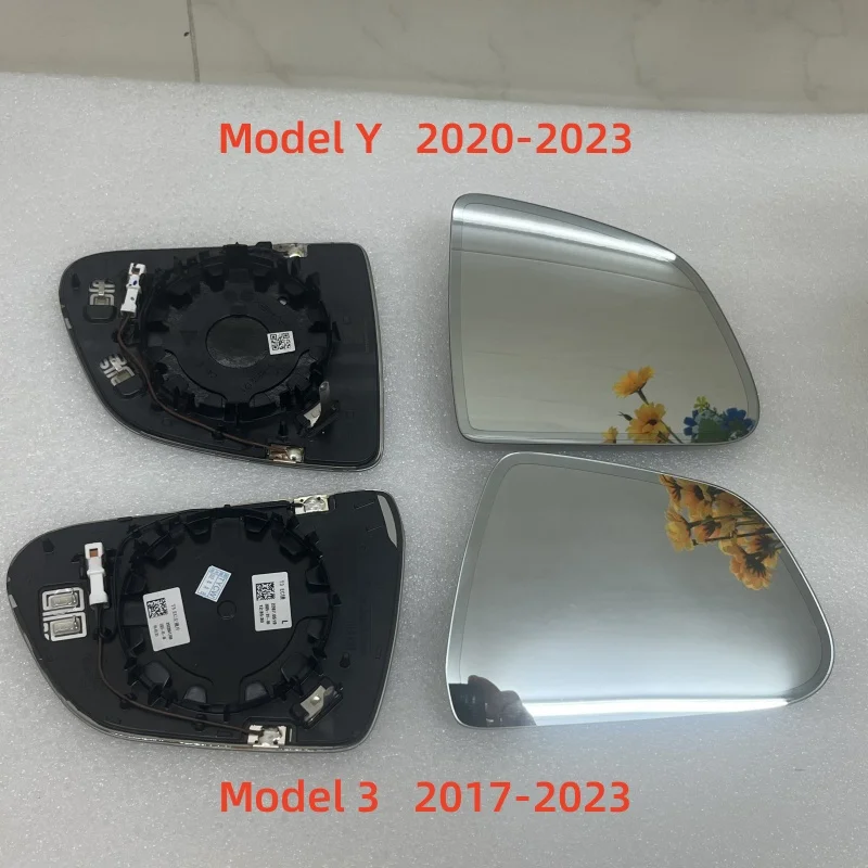 

For Tesla Model Y 2020-2023 And Model 3 2017-2023 Car Rearview Mirror Wide Angle Glass Automatic Anti-glare Heated Auto Parts