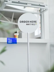Metal Display Stand For Sign Shop Front Billboards Metal Board Business Logo Custom Sign