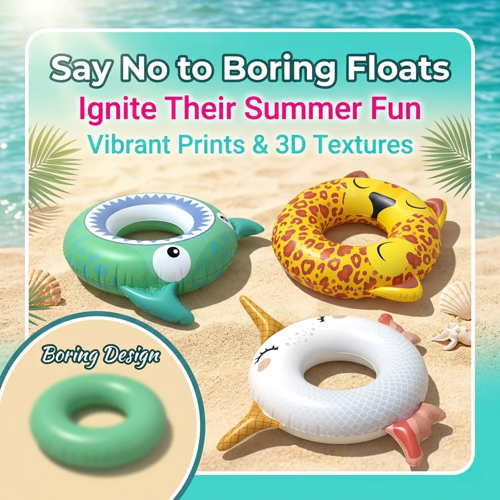 Giant Animal Pool Float Adult Inflatable Swim Ring Flamingo Swan Shark Thick PVC Summer Beach Lake Water Party Toy