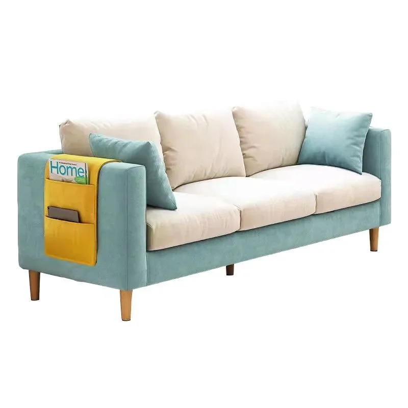 

New, fabric, sofa, small apartment, rental, simple room, light luxury, Italian, modern, Nordic style