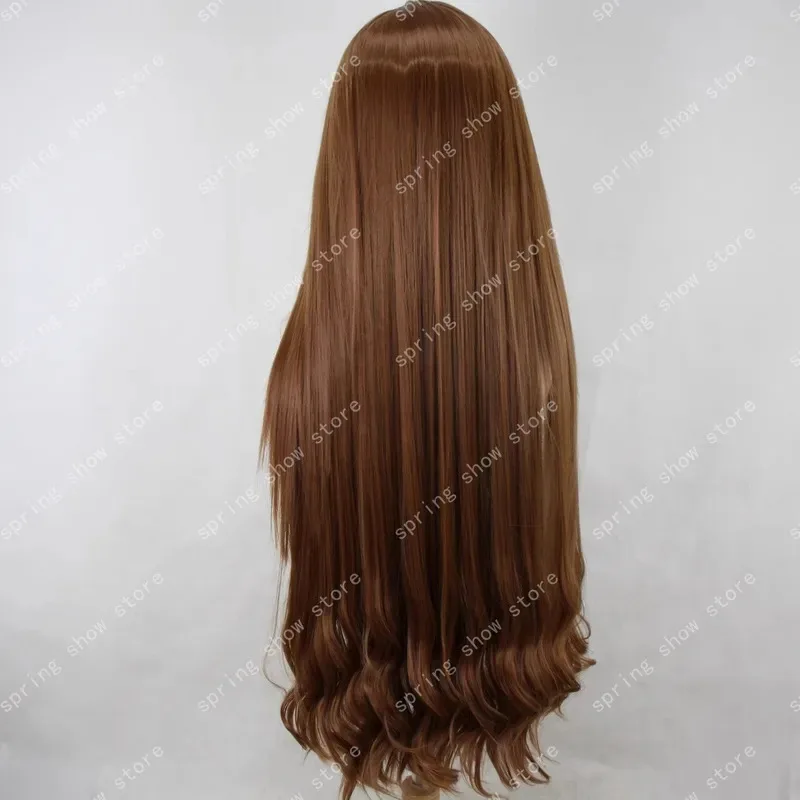 

DY20Limbus Company Rodion Косплей Синтетические волосы Головной убор Длинный коричневый стильный парик из комиксов25